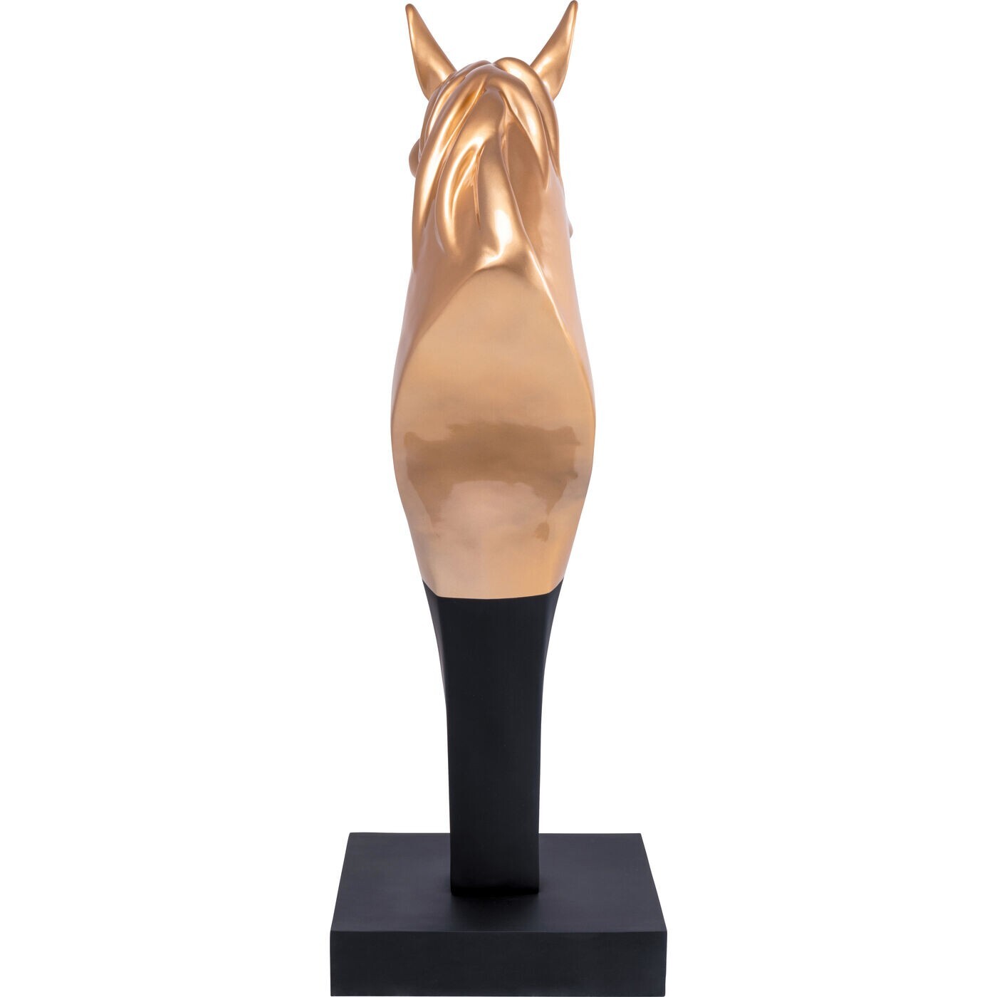 Déco tête de cheval XL 180cm dorée Kare Design