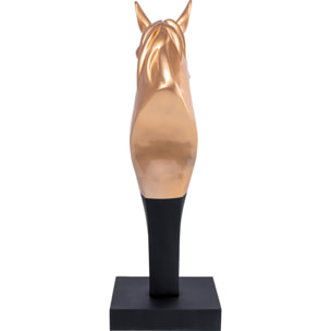 Déco tête de cheval XL 180cm dorée Kare Design
