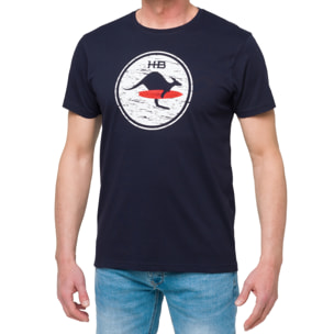 Camiseta de algodón 150 gr Hot Buttered Venice Azul