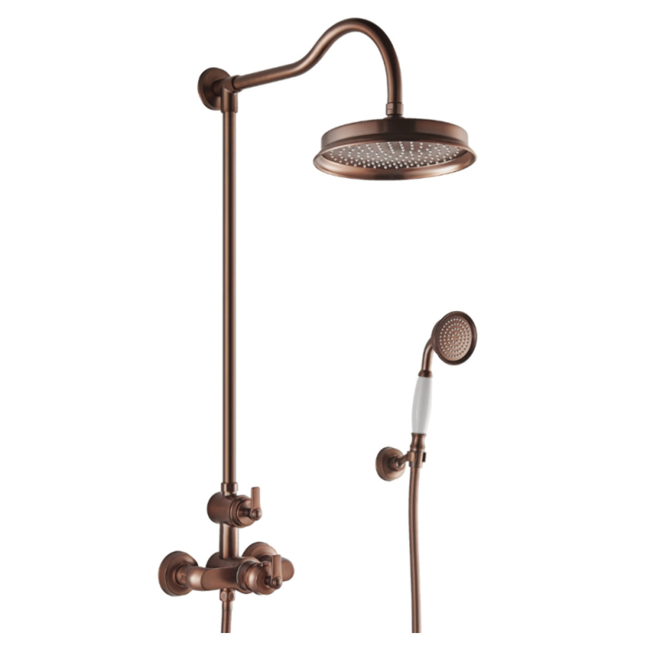 Colonne douche thermostatique rétro recoupable Paini Lady's Auburn