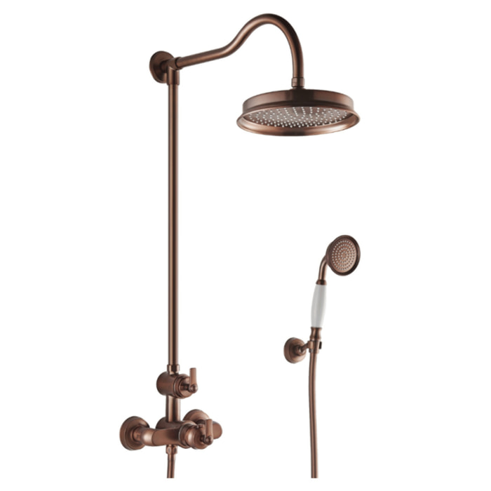 Colonne douche thermostatique rétro recoupable Paini Lady's Auburn
