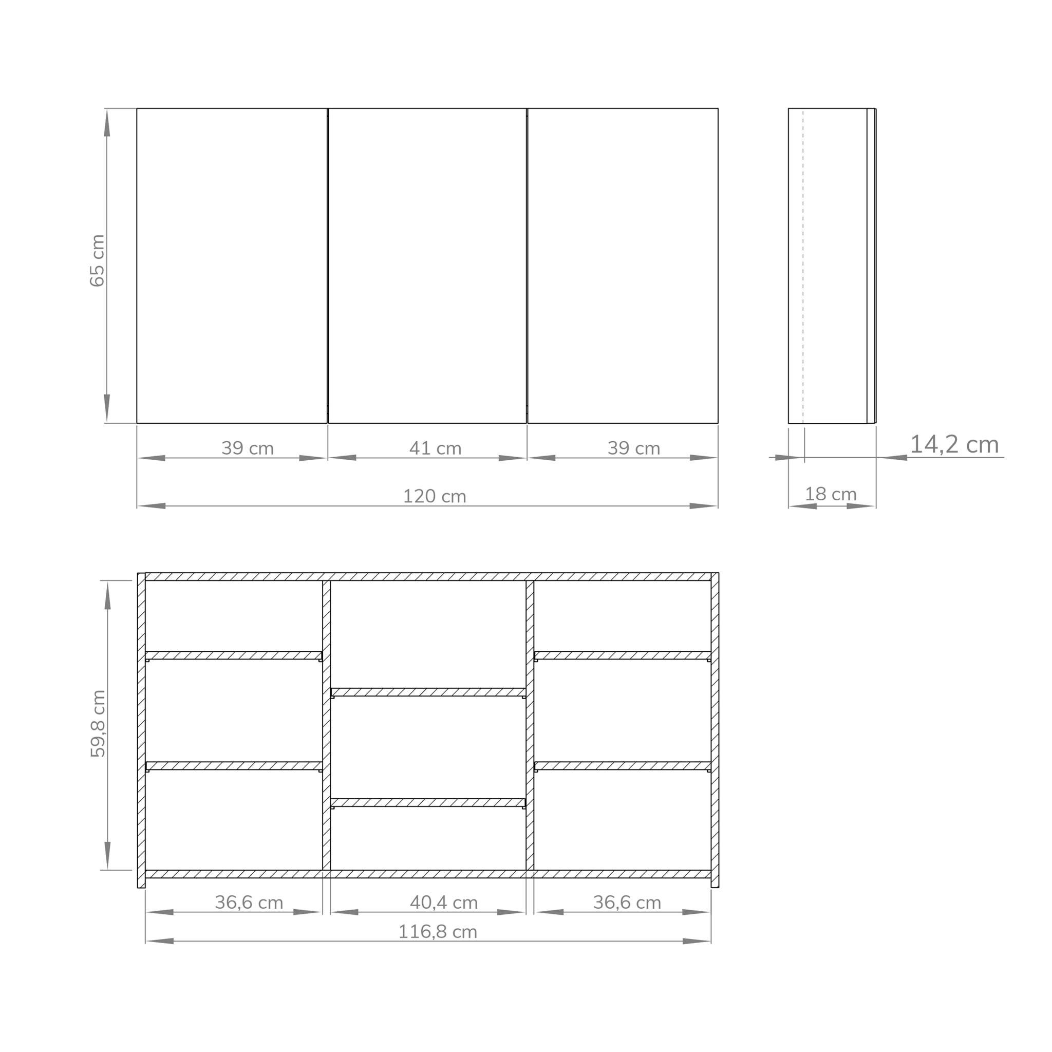 Espejo CAMERINO, Alday, 120cm, Nature