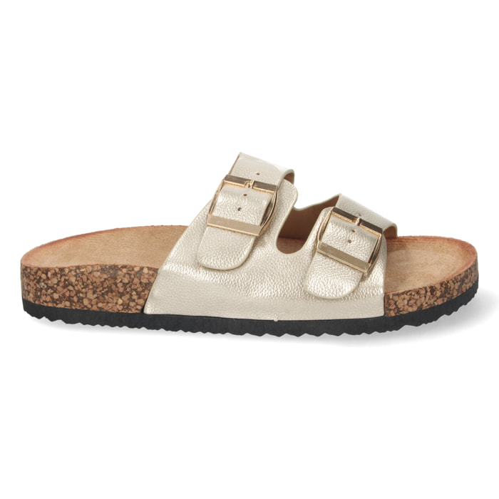 Sandalia de Plana Bio con Hebillas Buonarotti