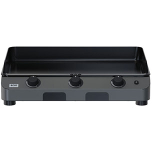 Plancha gaz ENO FUSION 75 Gris cargo 3 brûleurs à poser, 74x40 cm