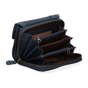 Portafoglio uomo in vera pelle - Modello False - Casual - 14.0 x 9.5 x 4.0 cm