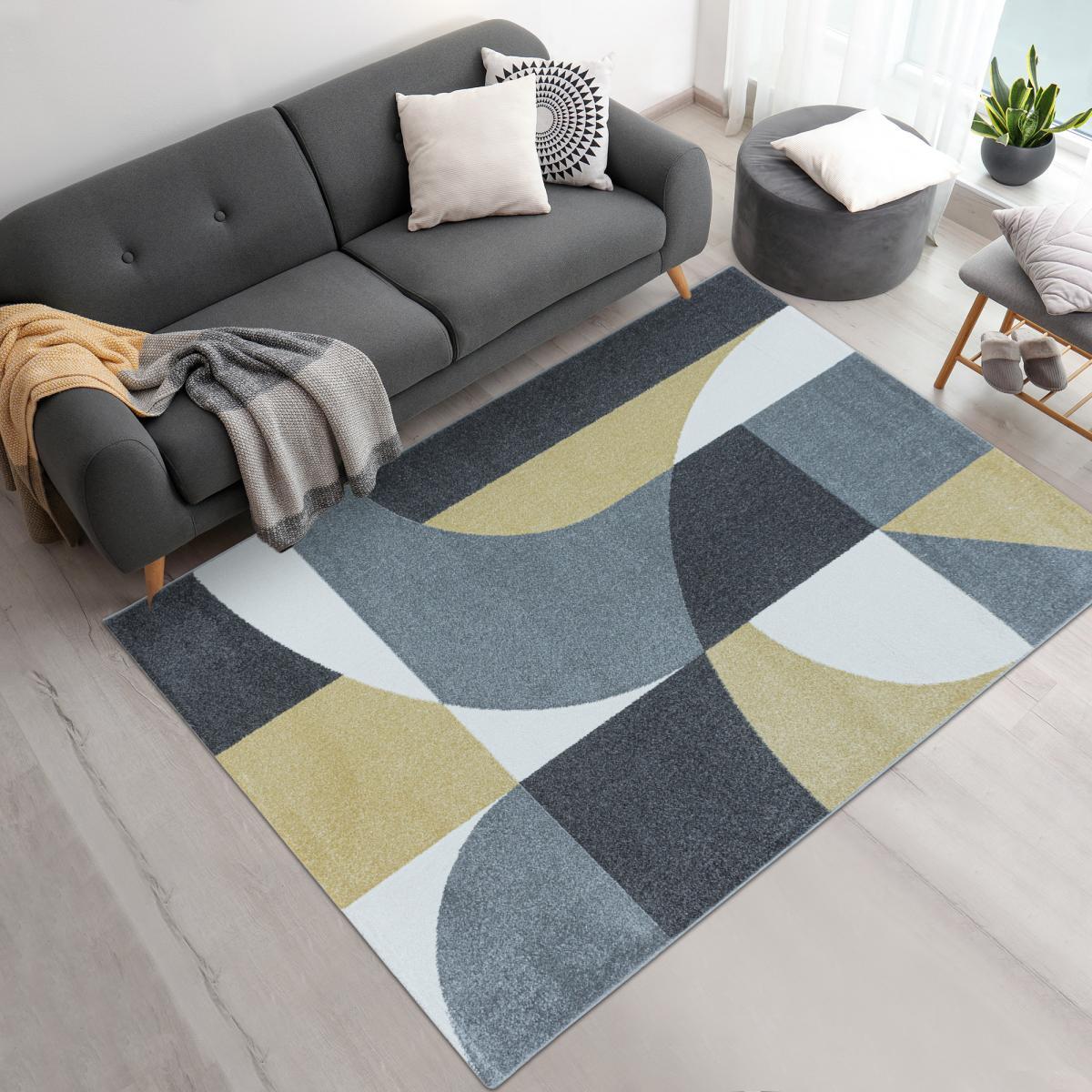 Tapis de couloir tissé motif géométrique VUVA