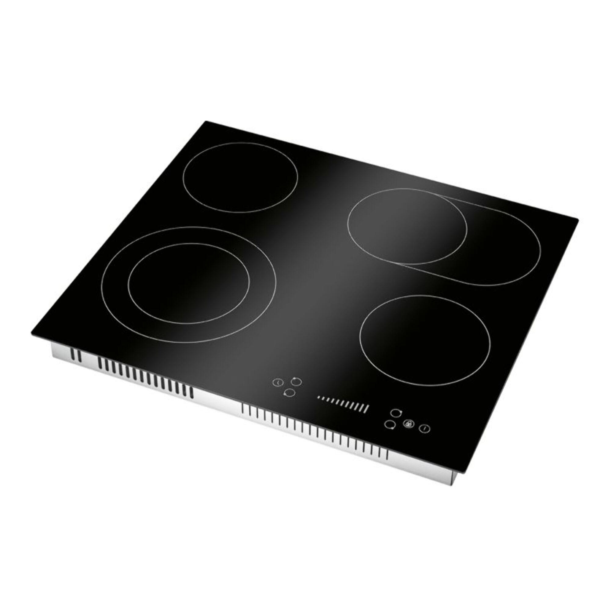 Plaque de cuisson en vitrocéramique 4 feux avec double zone encastrable Bomann EBK7941