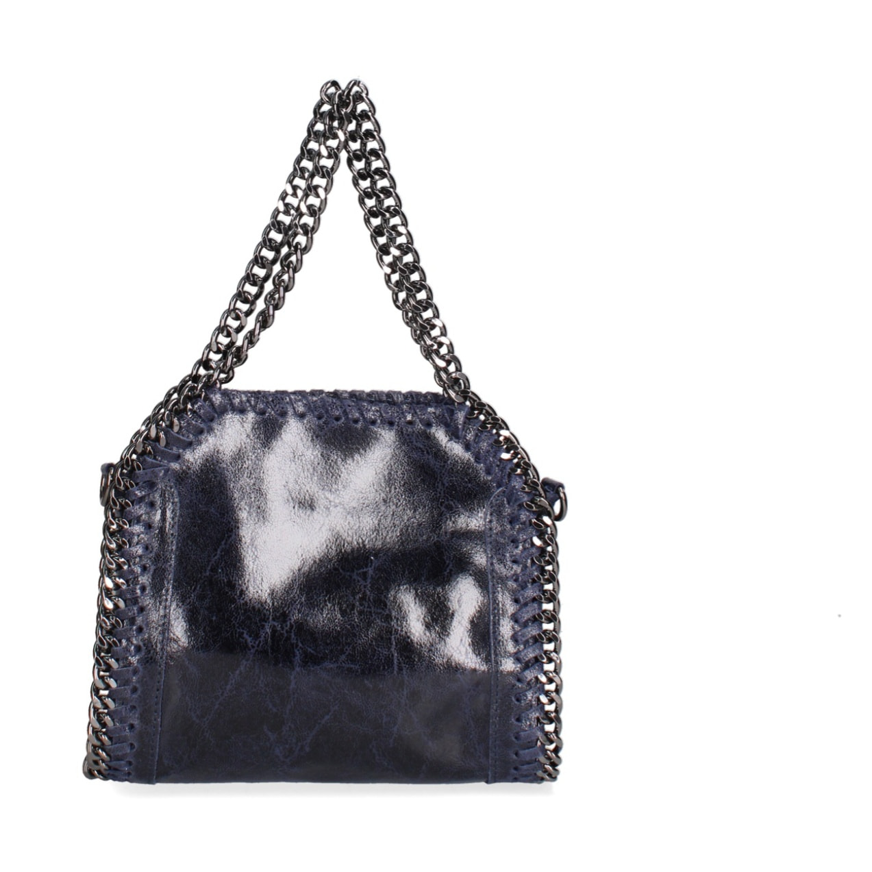 Borsa a mano da donna Made in Italy - Modello Zefira Chic - Pelle scamosciata stampata - 23.0 x 20.0 x 7.0 cm