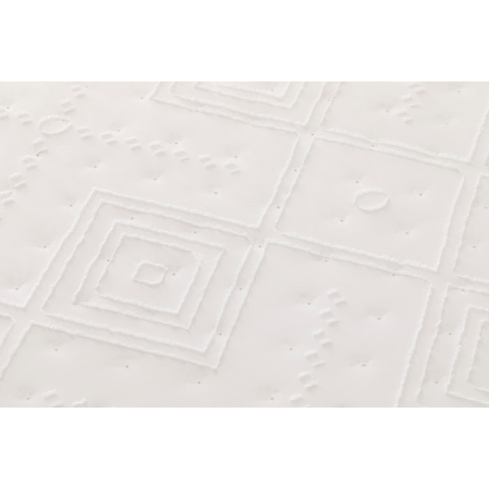 COLCHA SUAVE PLATINIUM PILAR BLANCO