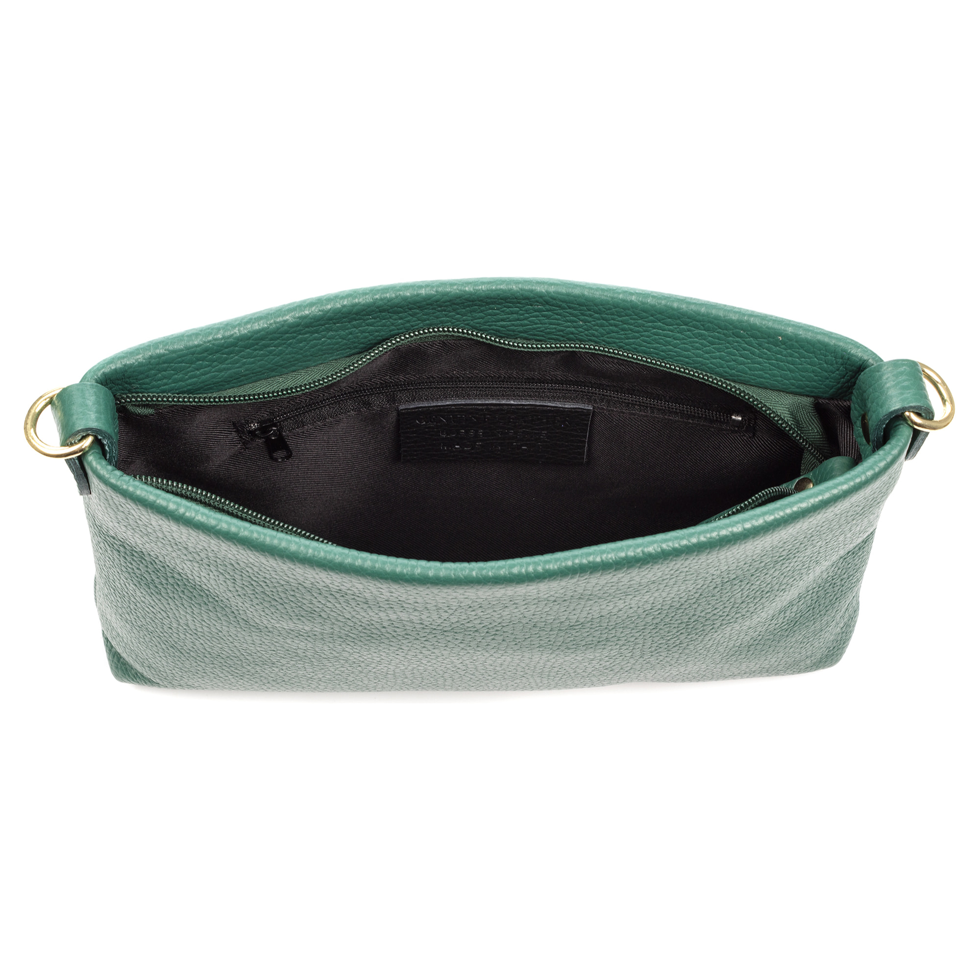 Angri borsa a tracolla donna. Pelle autentica finitura Dollaro