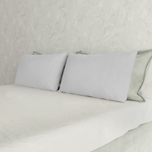 COPPIA FEDERE MAX COLOR, 100% Cotone, Made in Italy - GRIGIO CHIARO