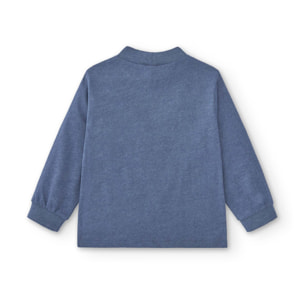 T-shirt Bambino In Cotone Blu