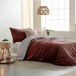 Housse de couette velvet terracota