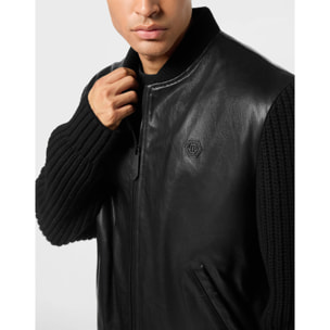 PHILIPP PLEIN Bomber de cuero