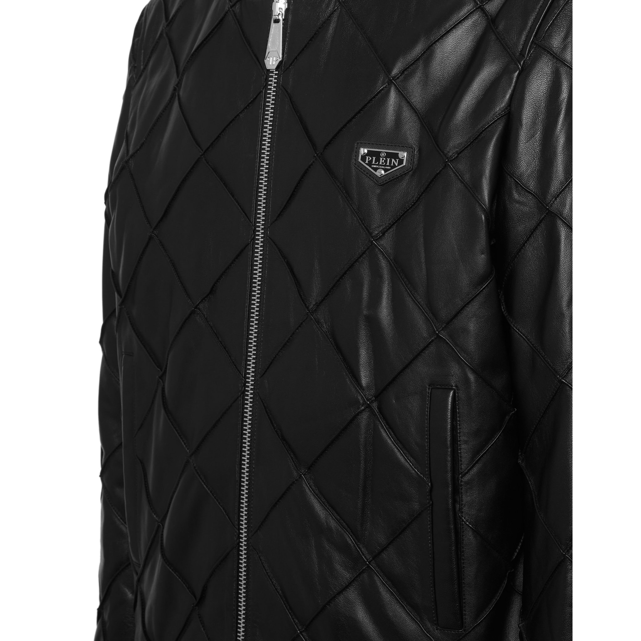 PHILIPP PLEIN Leather Bomber