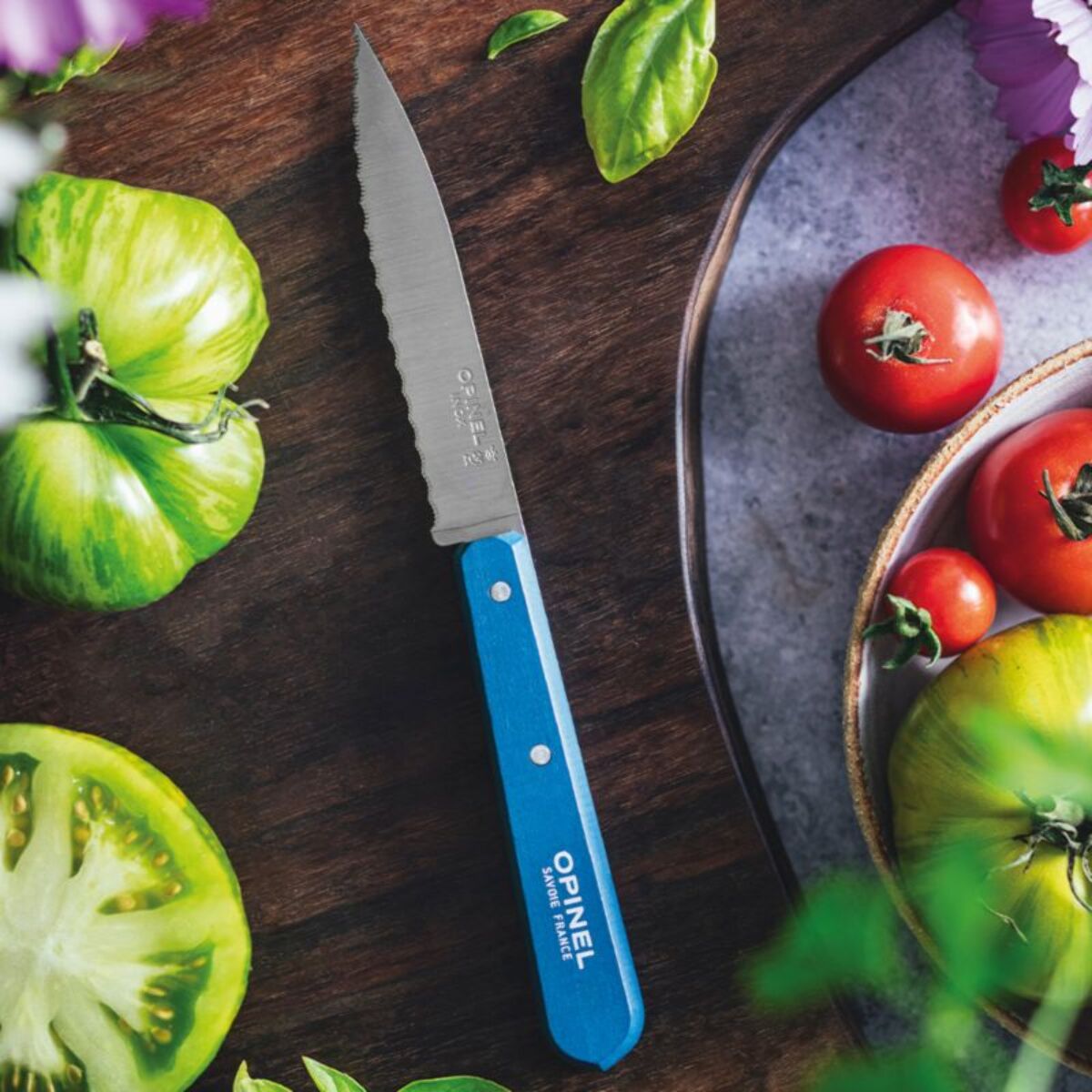 Couteau d'office OPINEL Crante N113 Bleu