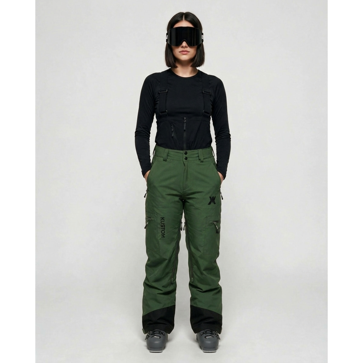 Pantalone donna KUSTOM AQUILO Pants - Cachi