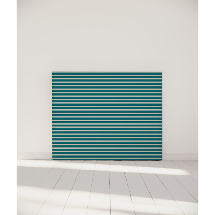 Tête de lit Marinière | Coloris Bleu turquoise | Largeur au choix
