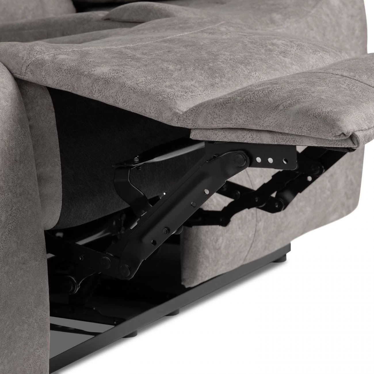 Sofá relax de 3 plazas con reposapiés elevable en marengo 208 cm Kendal Marengo