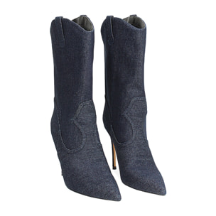 Botines vaquero tacón 10 cm