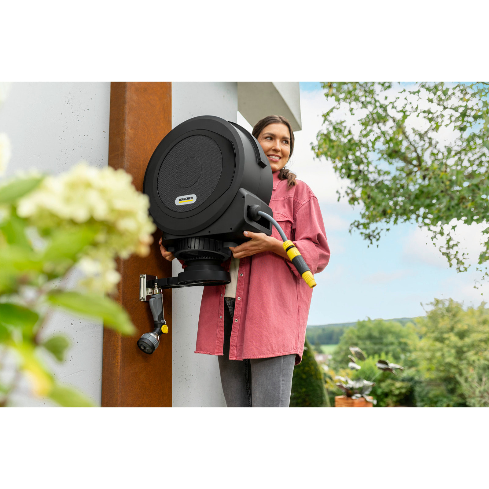 Dévidoir automatique mural Karcher HBX 5.30 - Longueur du tuyau 30m