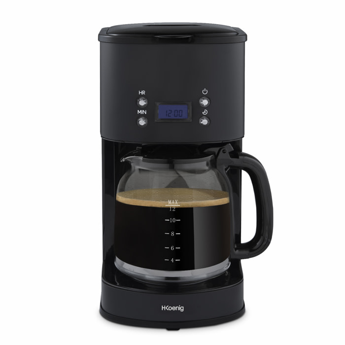 MG32 H.Koenig, Cafetera , 1.5 litros, Negro, 100W