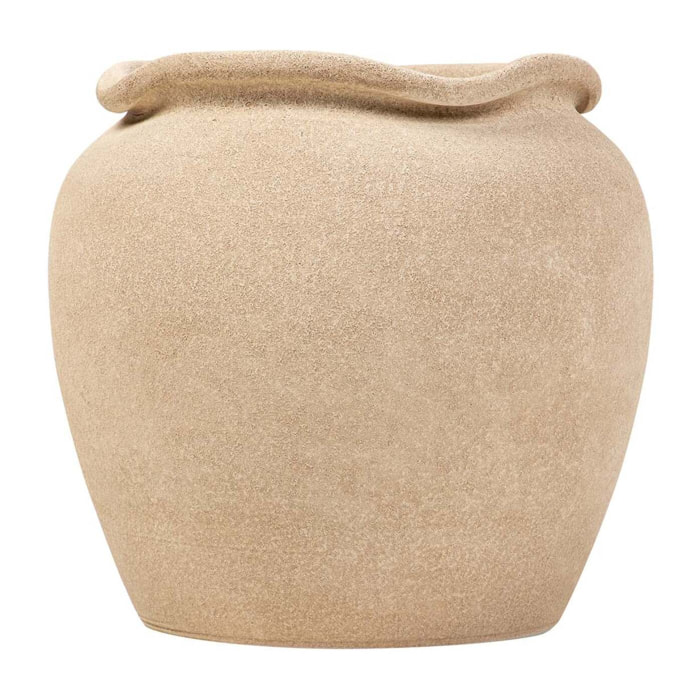 Macetero Ceramica Marron 34x34x33 Cm