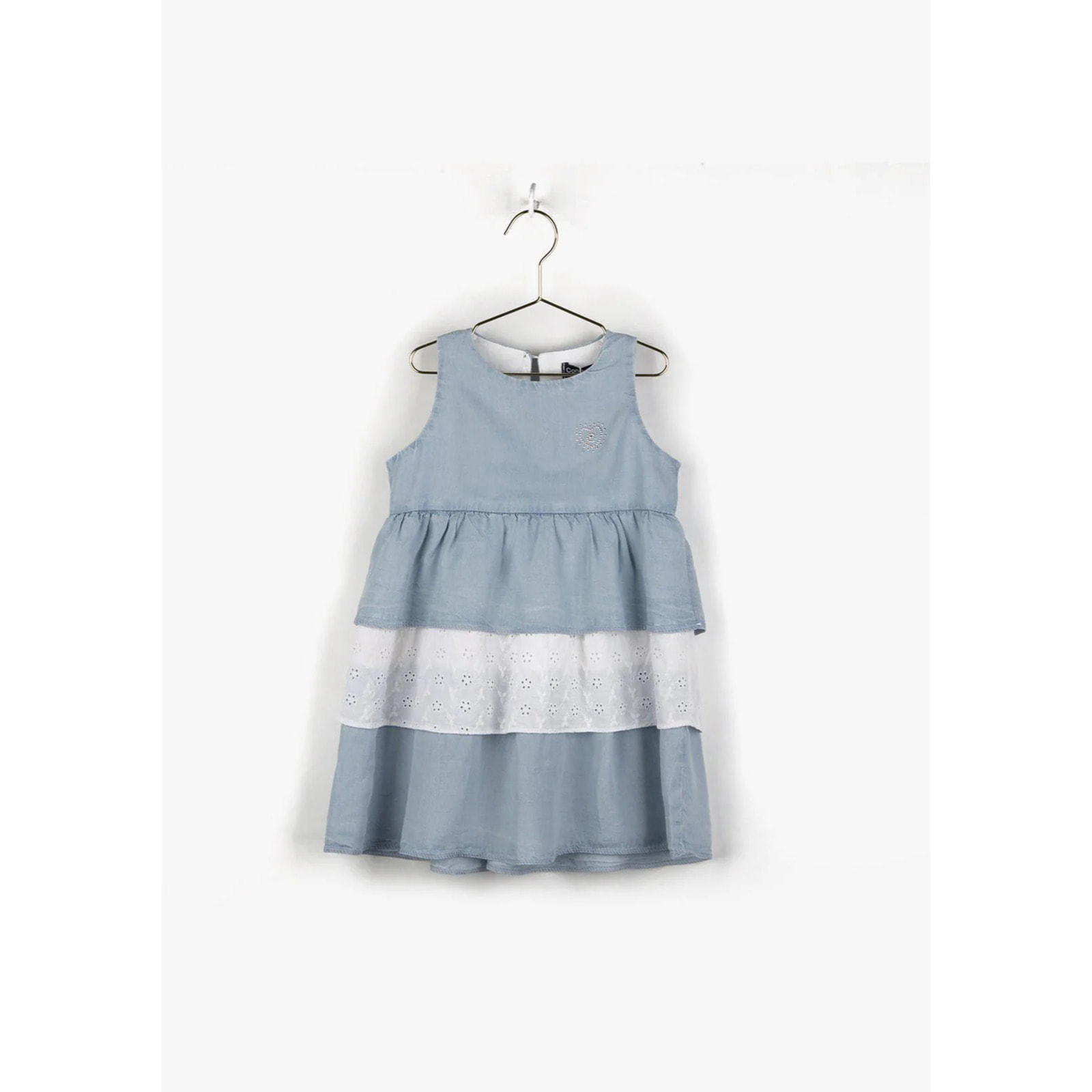 Vestido de Niña Volantes Denim