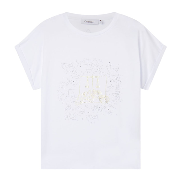 CONBIPEL T-SHIRT BIANCO