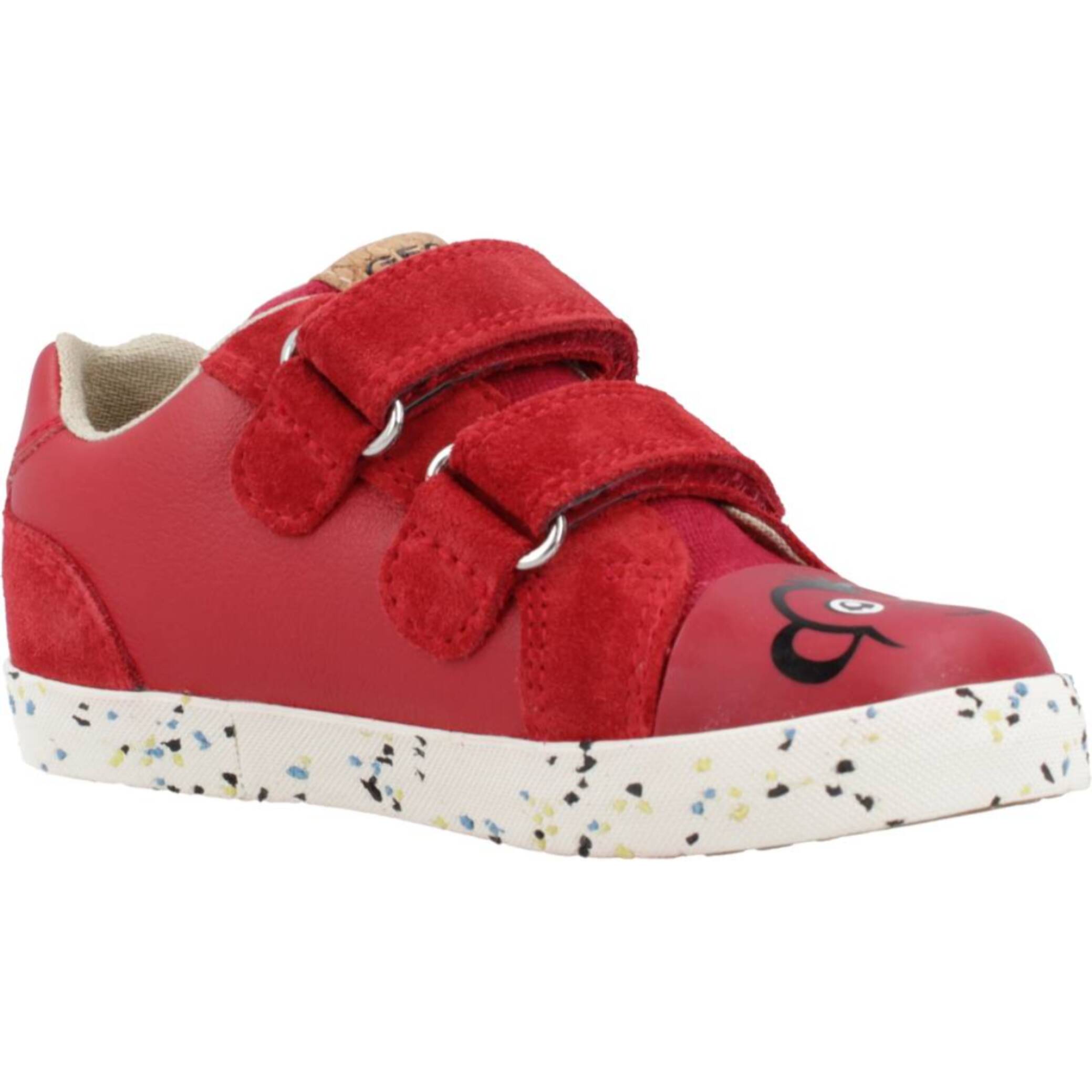 Zapatillas Niño de la marca GEOX  modelo B.C NAPPA + SUEDE ROJO