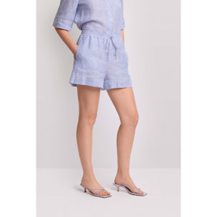 Kocca - Pantaloni shorts a righe Donna, Tinta unita