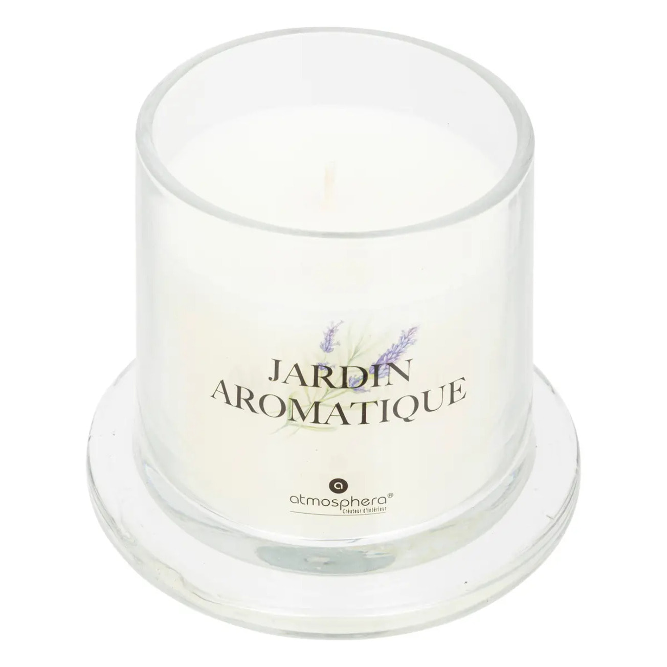 Bougie parfumée Oudy 240g avec cloche verre patchouli
