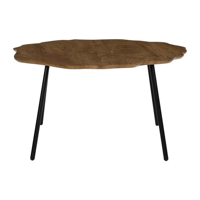 Table Basse - HOME DECO FACTORY - Ronde - Marron