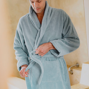 Peignoir col châle 100% Coton BIO, DOUCEUR