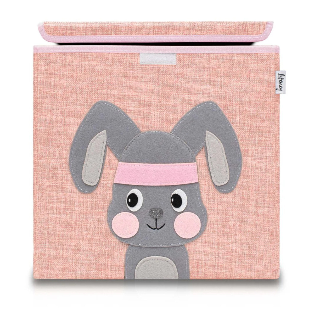 Boîte de rangement en tissu pour enfant "lapin" avec couvercle, compatible Ikea Kallax Lifeney