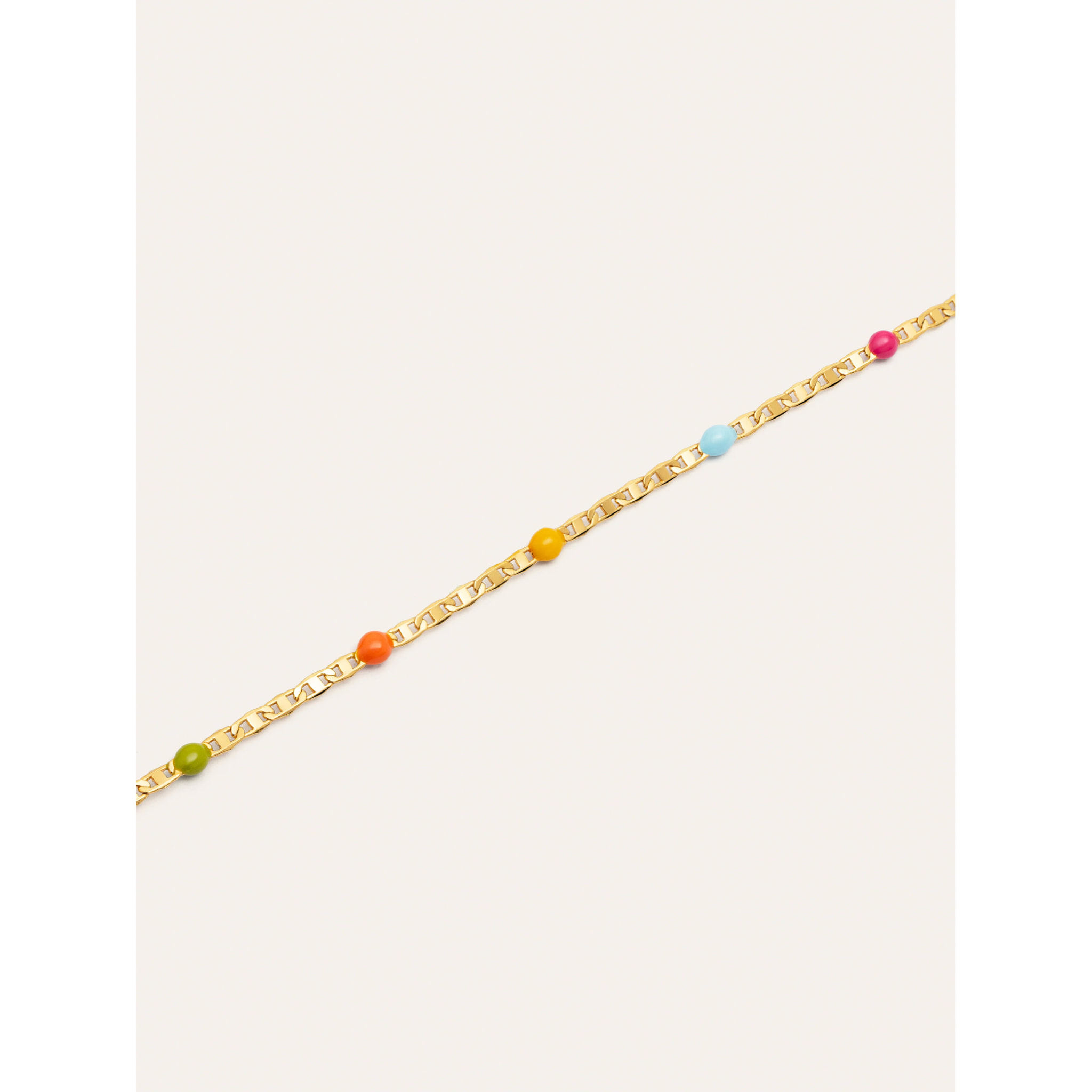 Collana Fine Enamel Colors Placcato Oro