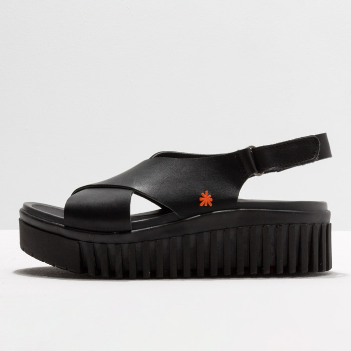 Sandalia de cuña 1574 NAPPA BLACK/BRIGHTON color Black