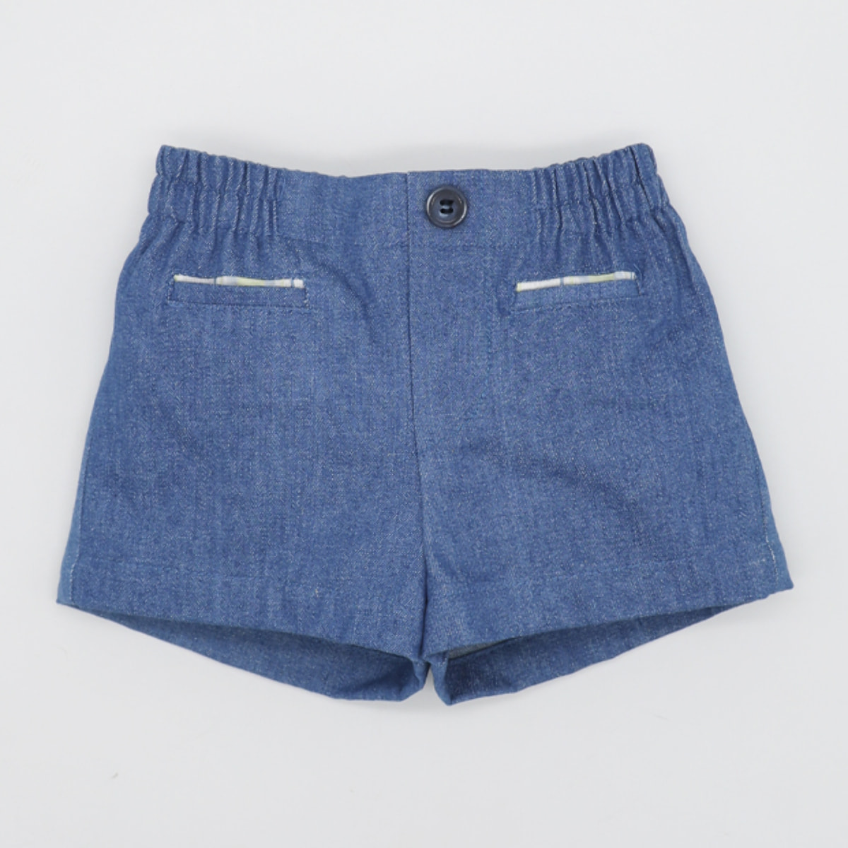 BERMUDA DENIM BOLSILLO RAYAS