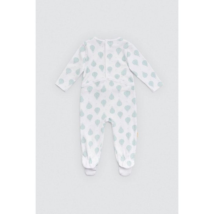 Tutina per neonato a maniche lunghe con stampa a palloncino