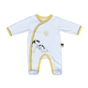 Pyjama bébé à manches longues en velours