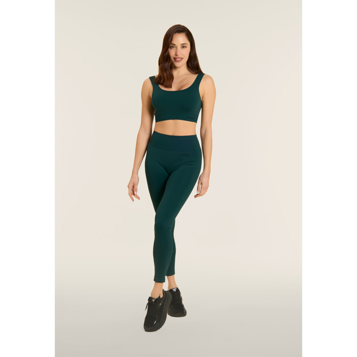 Top Sportivo Seamless con Fascia Sottoseno in costina