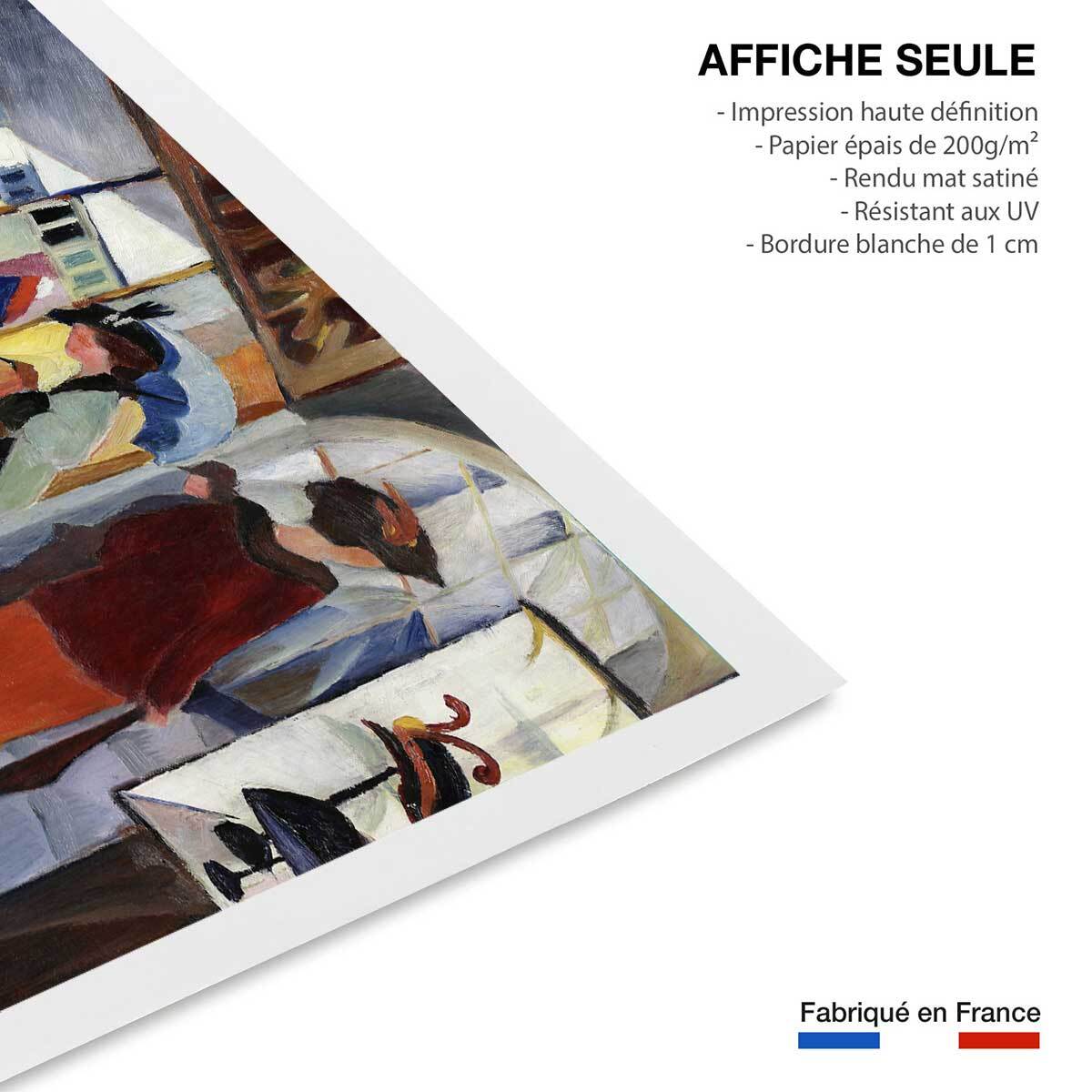 Poster La boutique de mode par August Macke Affiche seule