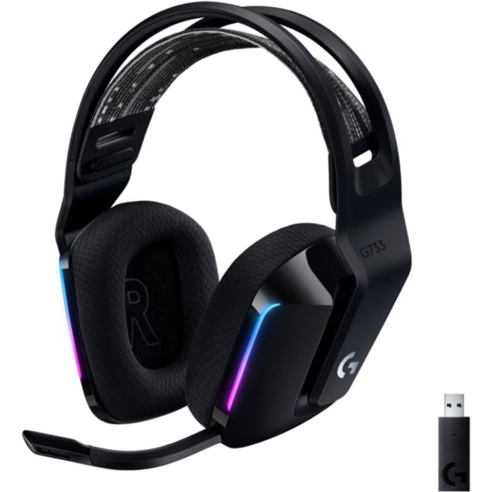 Casque gamer LOGITECH G733 Lightspeed Black