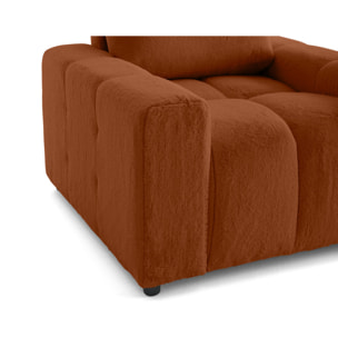 Crocus - fauteuil en fausse fourrure - Rouille