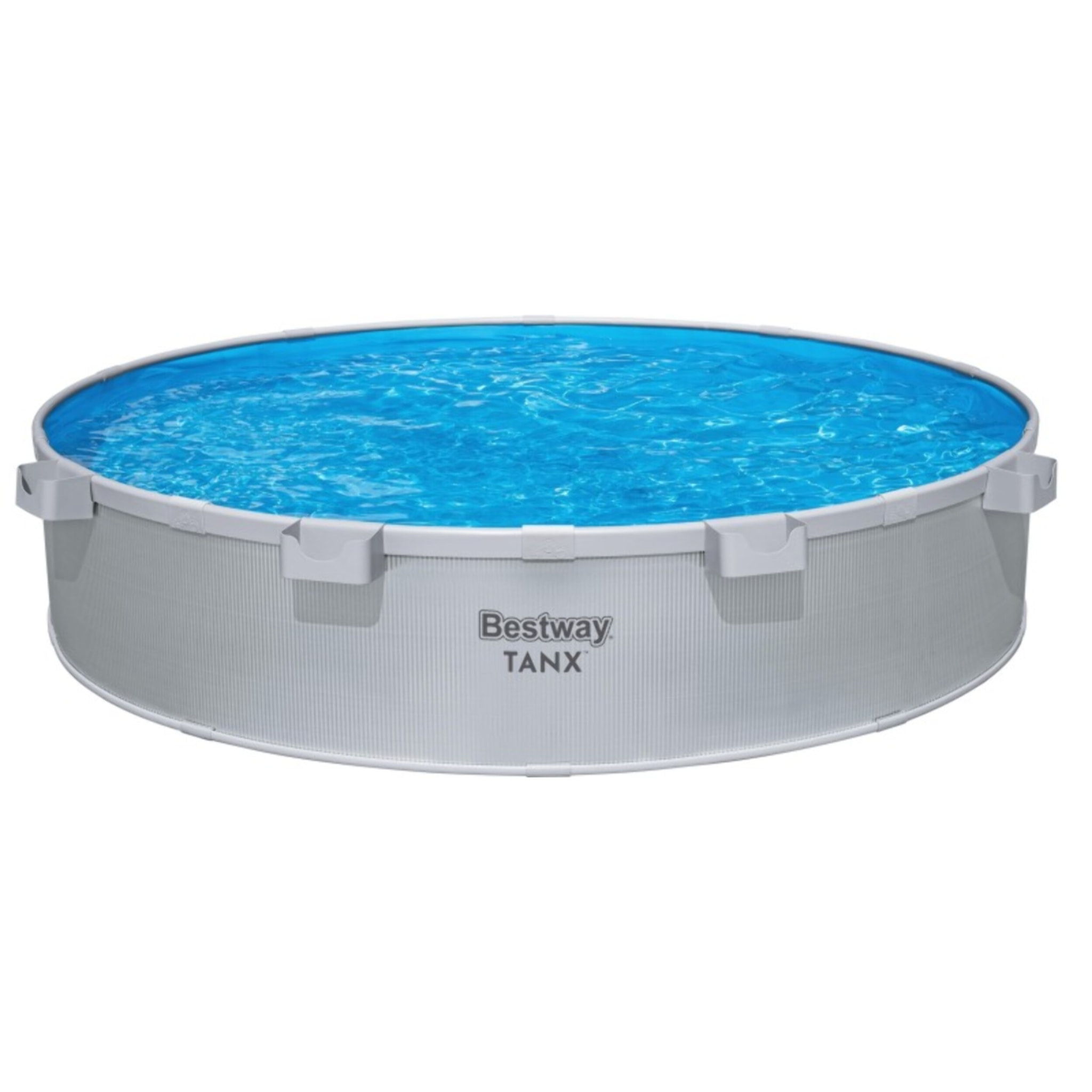 Bestway Piscine acier ronde Bestway Stock Tank TANX 305 x 61 cm gris galvanisé
