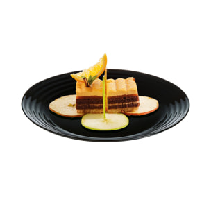 6 platos de postre negros 19 cm Harena - Luminarc