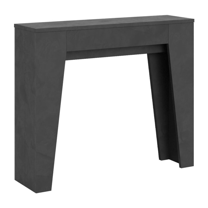 Console Extensible 90x25/181cm Narrow Anthracite Spatulé