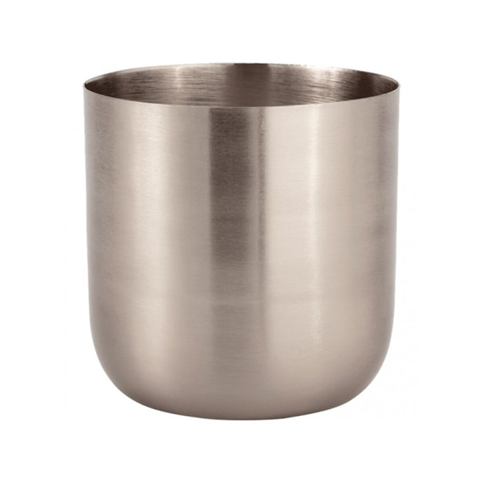 Bougie coupelle argenté H.9 cm - EPSILON 062
