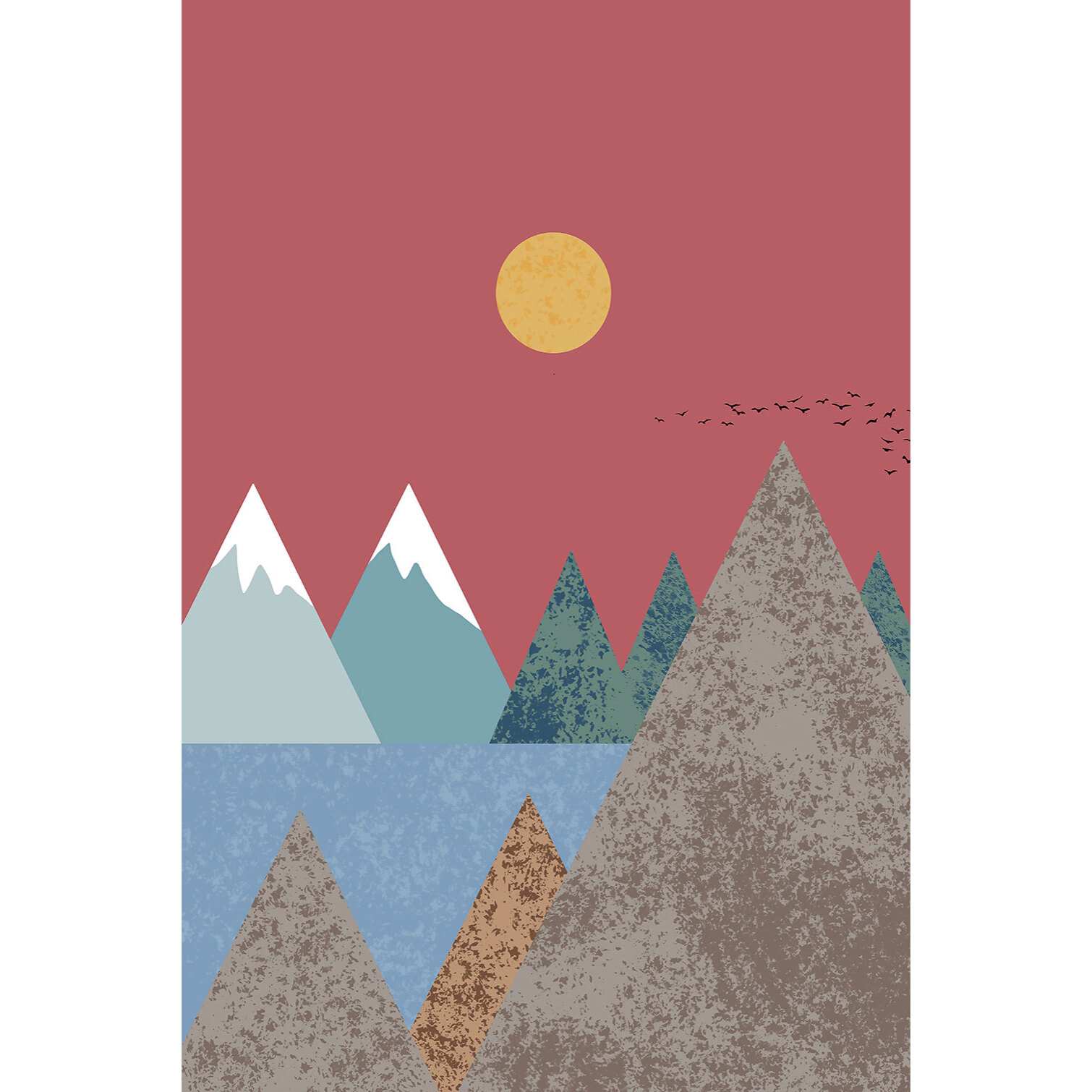 Tableau Soleil couchant Tableau plexiglas