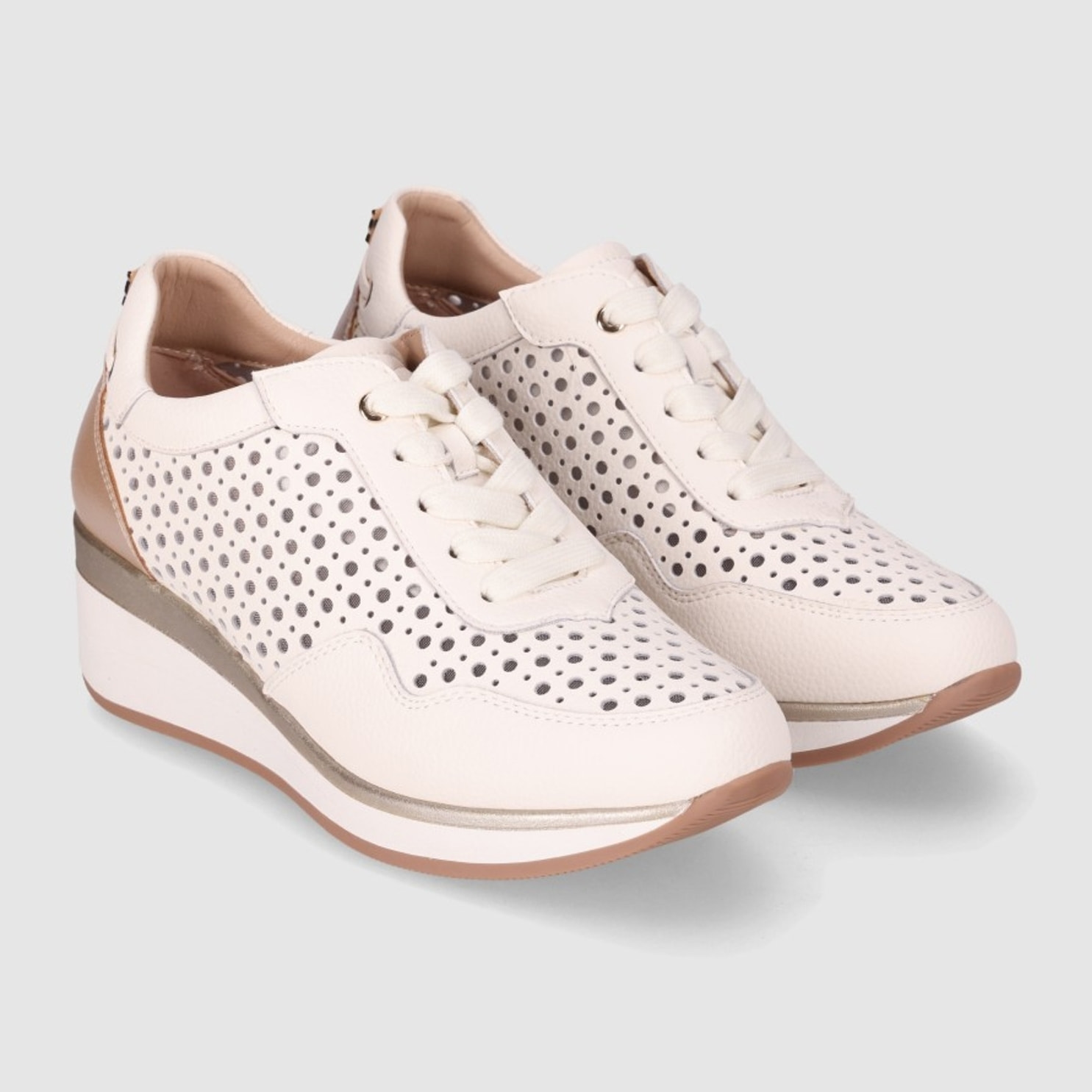 Zapatos de Piel - Hielo - Tacón: 5 cm